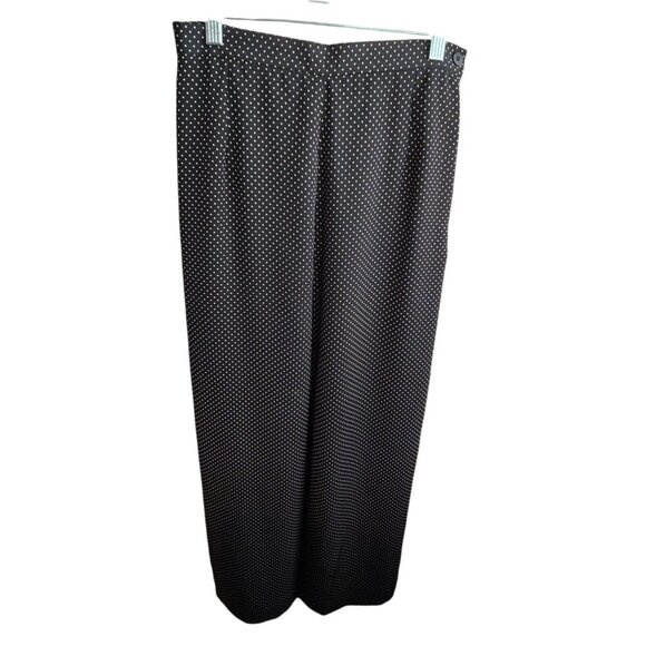 Chaus Womens Size 6 Black & Tan Polka Dot Polyester Pants Vintage HS159 - Picture 4 of 9